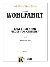 Easy Four Hand Pieces for Children, Opus 87