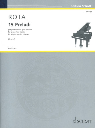 15 Preludes Piano Four Hands Performance Score