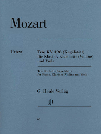 Trio in E-flat Major K. 498 (Kegelstatt)