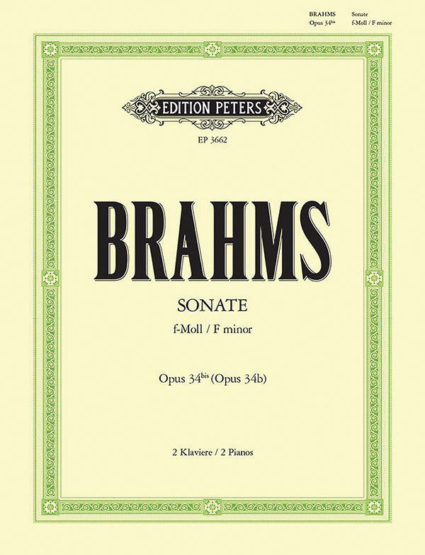 Sonata for 2 Pianos in F minor Op. 34b