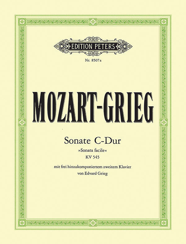 Piano Sonata in C K545 Sonata facile with 2nd Piano Part by Edvard Grieg