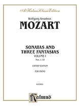 Sonatas and Three Fantasias, Volume I