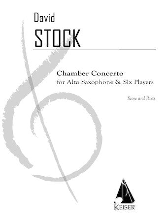 Chamber Concerto for Saxophone and Six Players - Score and Parts