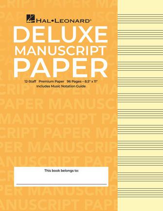 Deluxe Wirebound Super Premium Manuscript Paper (Gold Cover)