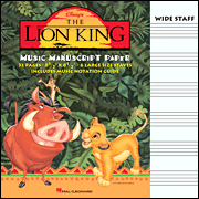 Lion King, The - Music Manuscript Paper