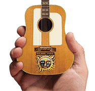 Sublime - Acoustic Mini Guitar Replica Sun Face and Logo