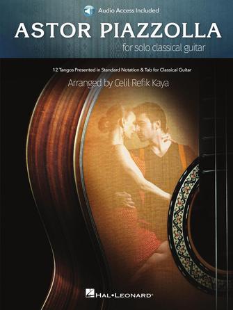 Astor Piazzolla For Solo Classical Guitar (book/audio)