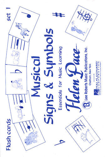 Musical Signs And Symbols Set I 24 Cards 48 Sides Flash Cards Moppet