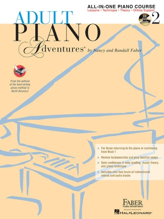 Adult Piano Adventures All-in-One Piano Course Book 2