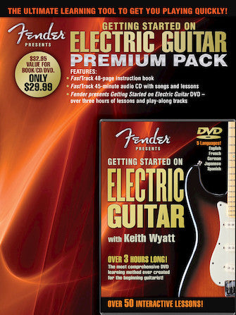 Fender Presents Getting Started on Electric Guitar - Premium Pack