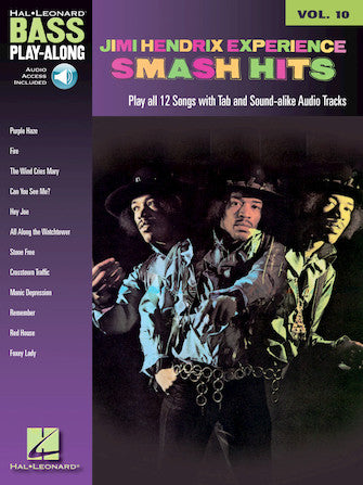 Hendrix, Jimi - Smash Hits - Bass Play-Along Volume 10