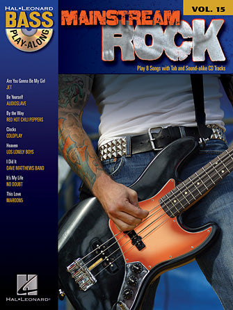 Mainstream Rock - Bass Play-Along Vol. 15