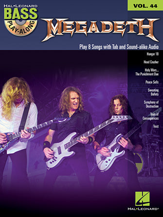 Megadeth - Bass Play-Along Vol. 44