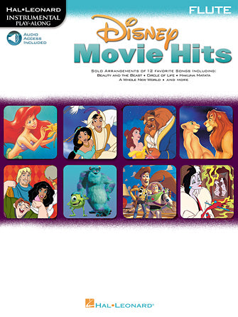 Disney Movie Hits - Flute - Book/Online Audio
