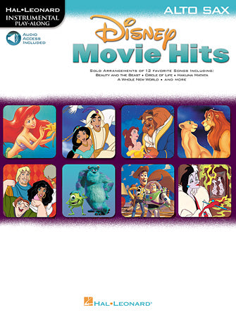 Disney Movie Hits - Alto Sax - Instrumental Play-Along