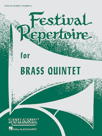 Festival Repertoire For Brass Quintet - 3rd Part 1st Trombone