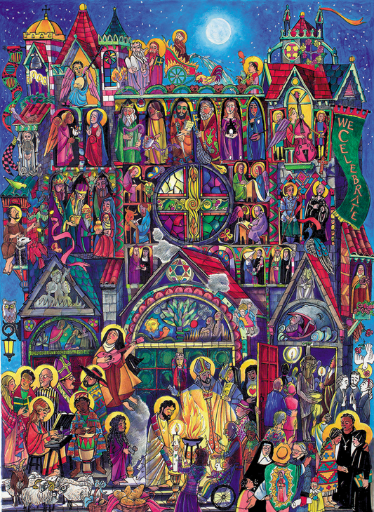 A Celebration of Saints at the Easter Vigil (laminated) Poster - 18 x 24