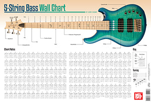 5-String Bass Chord Wall Chart