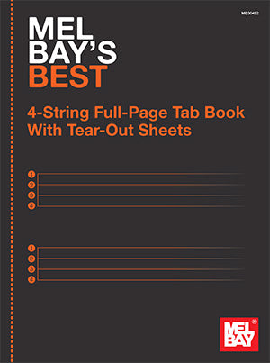 Mel Bays Best 4-String Full-Page Tab Book