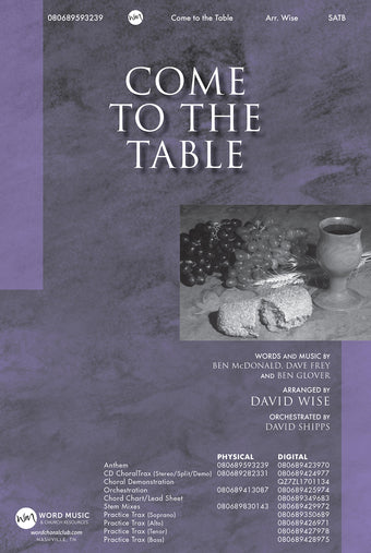 Come to the Table - CD ChoralTrax - C
