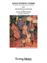 Songs Without Words (Lieder ohne Worte), Book 2