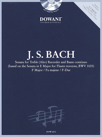 Bach - Sonata for Treble (Alto) Recorder and Basso Continuo in F Major