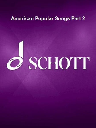 American Popular Songs Part 2 Tpt Fglhn Pt