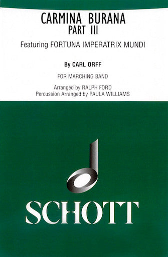 Carmina Burana Part III Marching Band Sc/Pts