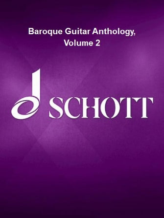 Baroque Guitar Anthology Vol2 25 Guitar and Lute Pieces Book/Online Eng-Fr-Ger