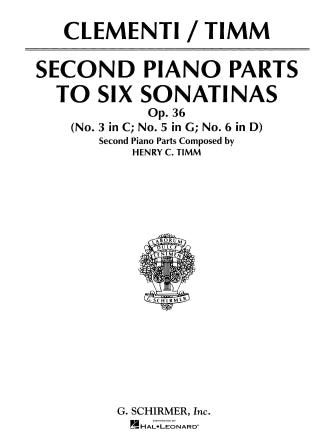 Sonatinas, Op. 36 - Book 2 (2nd Piano Part)