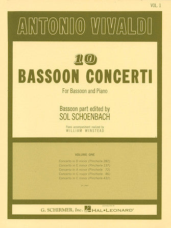 Vivaldi, Antonio - 10 Bassoon Concerti, Vol. 1