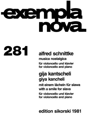 Schnittke: Musica Nostalgica & Kancheli: With a Smile for Slavaol