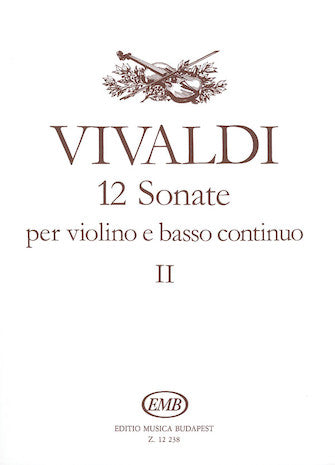 Twelve Sonatas for Violin and Basso Continuo - Volume 2