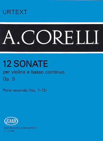 Twelve Sonatas for Violin and Basso Continuo, Op. 5  - Volume 2