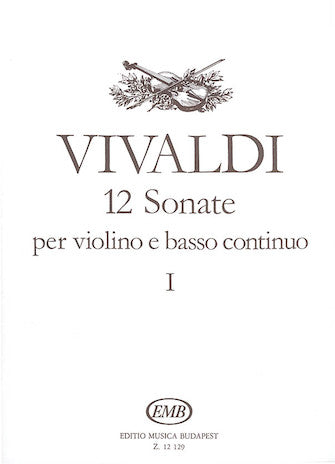Twelve Sonatas for Violin and Basso Continuo - Volume 1