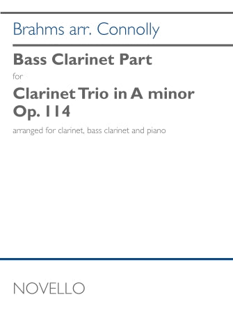 Clarinet Trio in a Minor, Op. 114, Arr. Cl/Bcl/Pno - Bcl Part