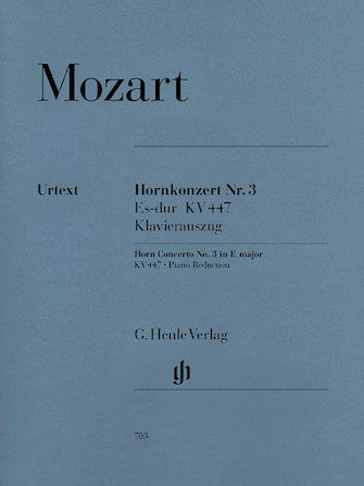 Concerto for Horn and Orchestra No. 3 E Flat Major K.447