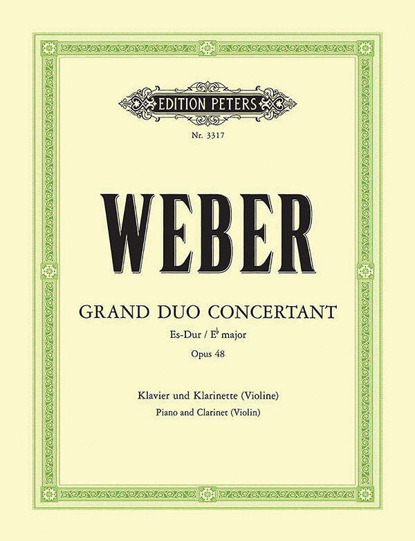 Grand Duo concertant in E flat Op. 48 for Clarinet (Violin) and Piano