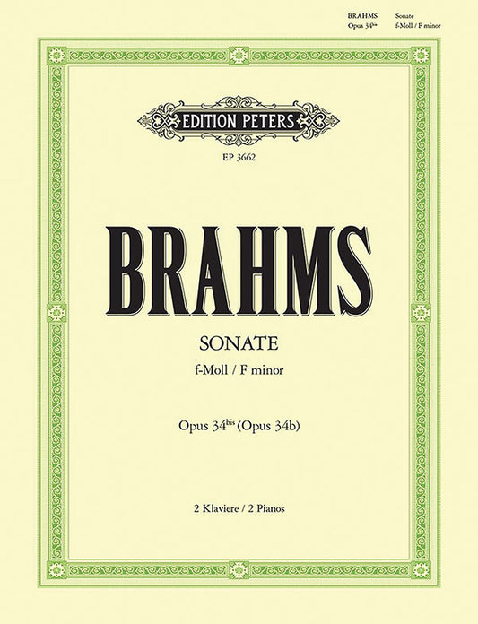 Sonata for 2 Pianos in F minor Op. 34b