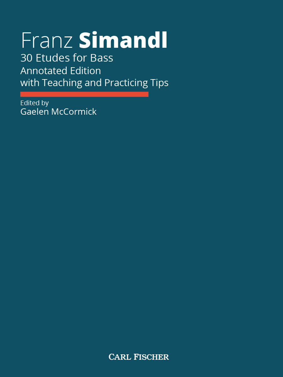 Franz Simandl: 30 Etudes for Bass