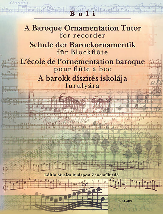 A Baroque Ornamentation Tutor for recorder
