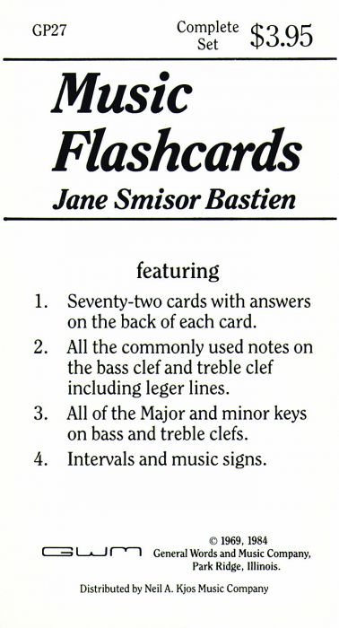 Bastien Music Flash Cards