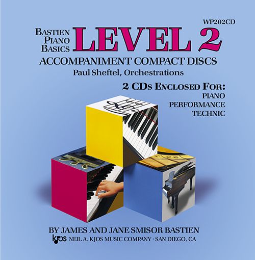 Bastien Piano Basics,level 2-piano-perf,technic,accmp Cds